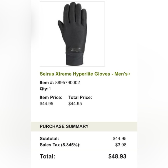 Seirus Xtreme Hyperlite Gloves - Picture 6 of 6